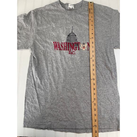 Vintage Washington DC Embroidered Short Sleeve T Shirt Top Size Men Womens Large - Picture 3 of 7